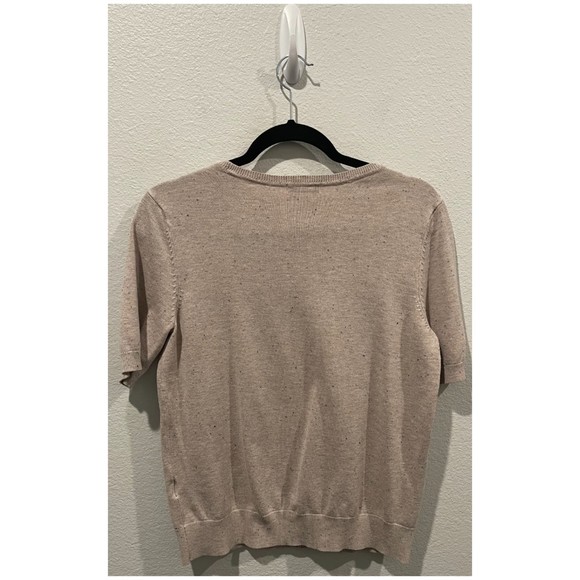 H&M Round Neck Short Sleeve Grey Sweater - Picture 4 of 4